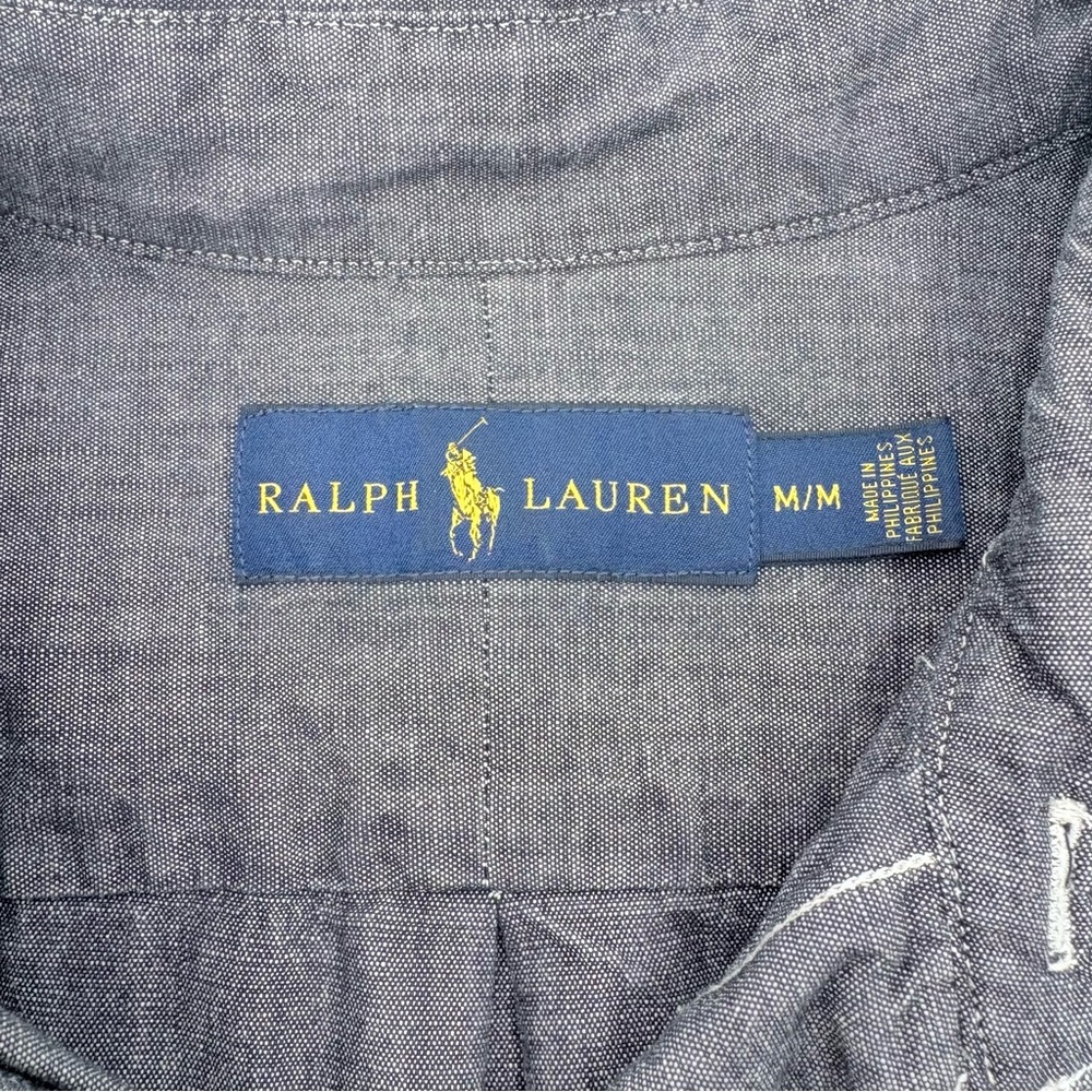 Polo Ralph Lauren Men’s Gray Chambray Button Down Shirt - Picture 10 of 10